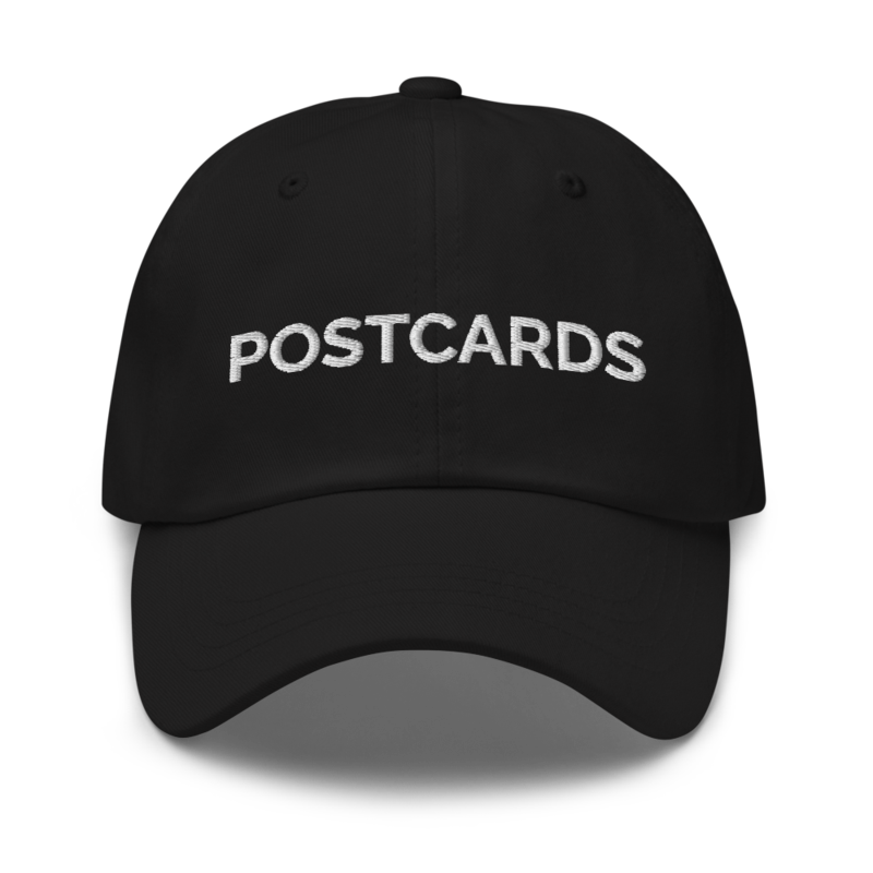 Postcards Hat - Black