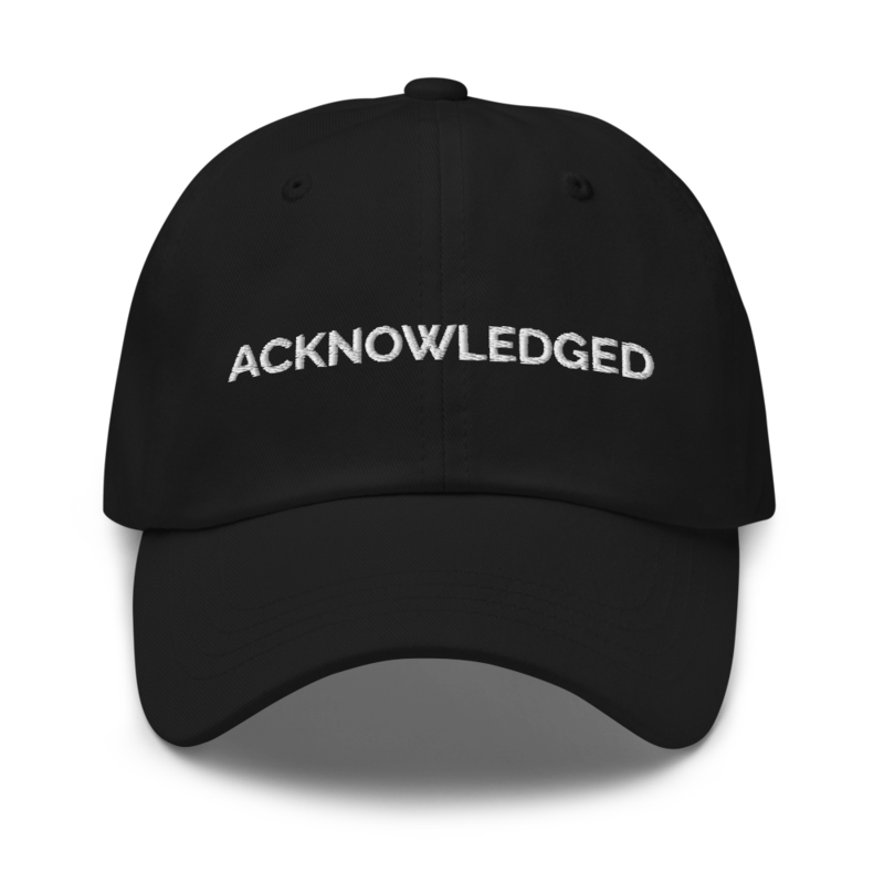 Acknowledged Hat - Black