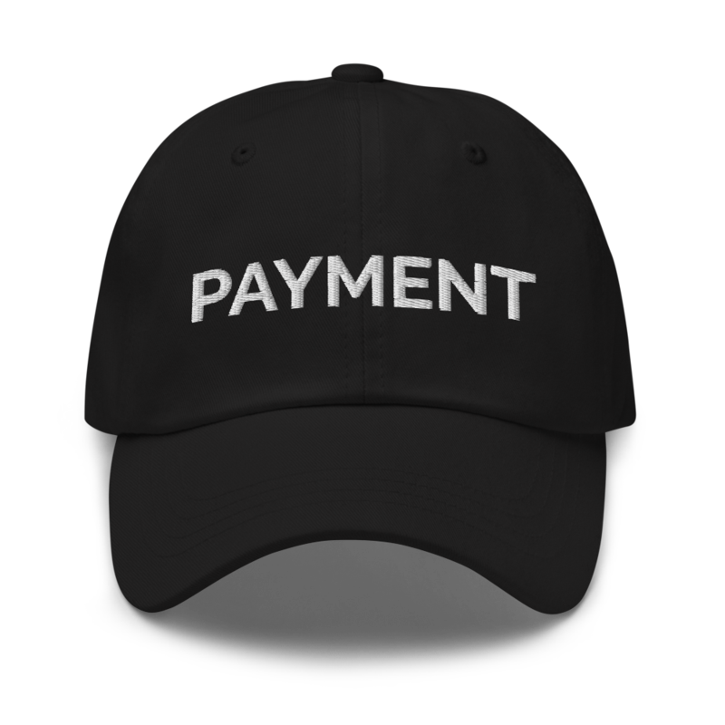 Payment Hat - Black