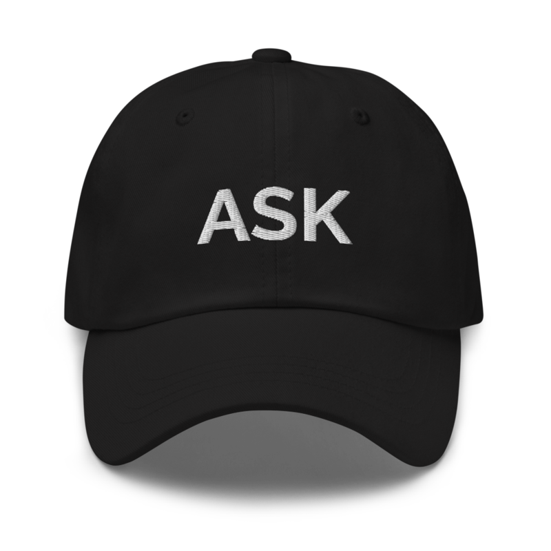 Ask Hat - Black