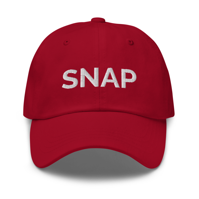 Snap Hat - Cranberry