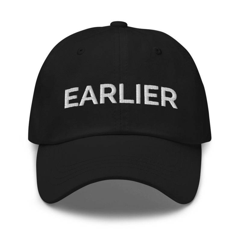 Earlier Hat - Black