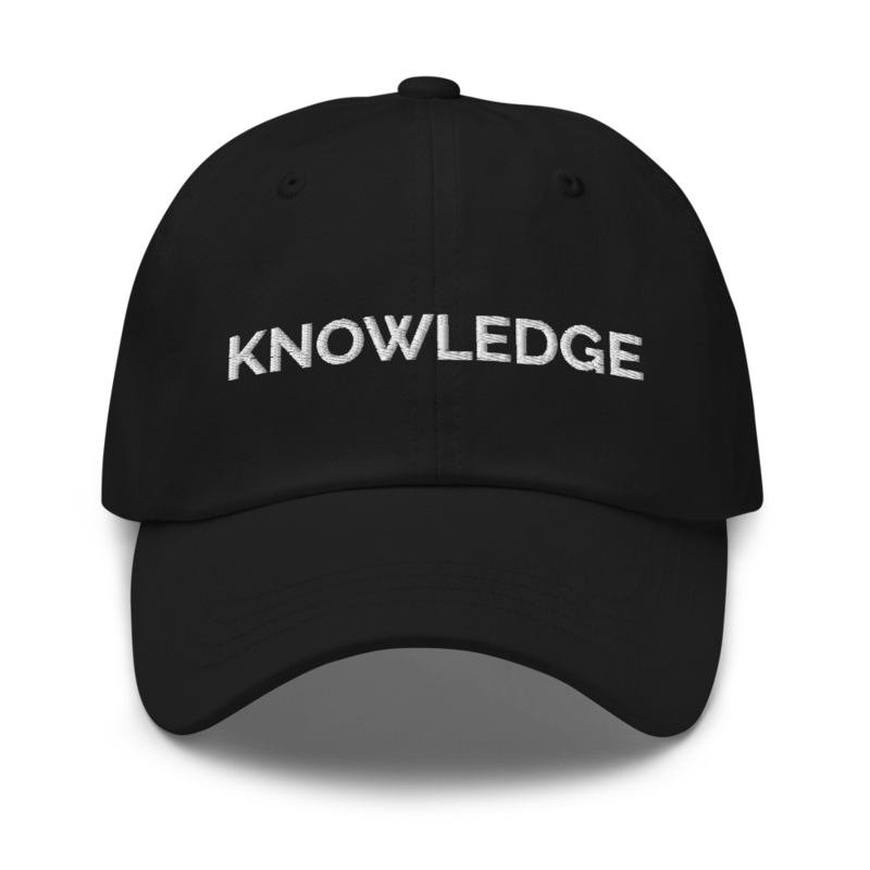 Knowledge Hat - Black