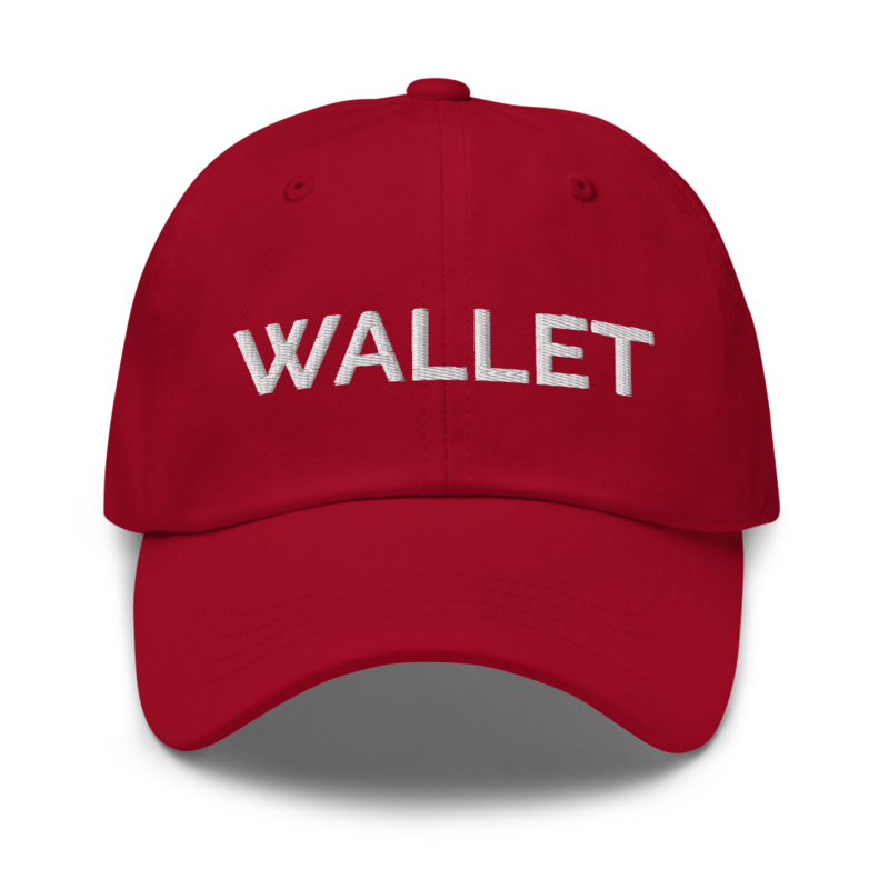 Wallet Hat - Cranberry