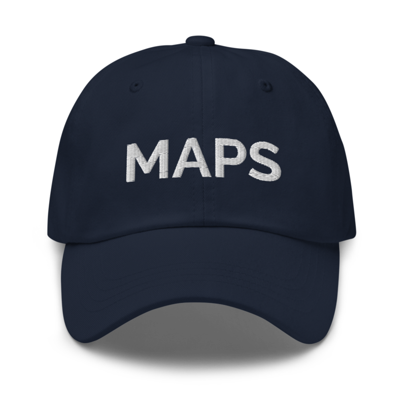 Maps Hat - Navy