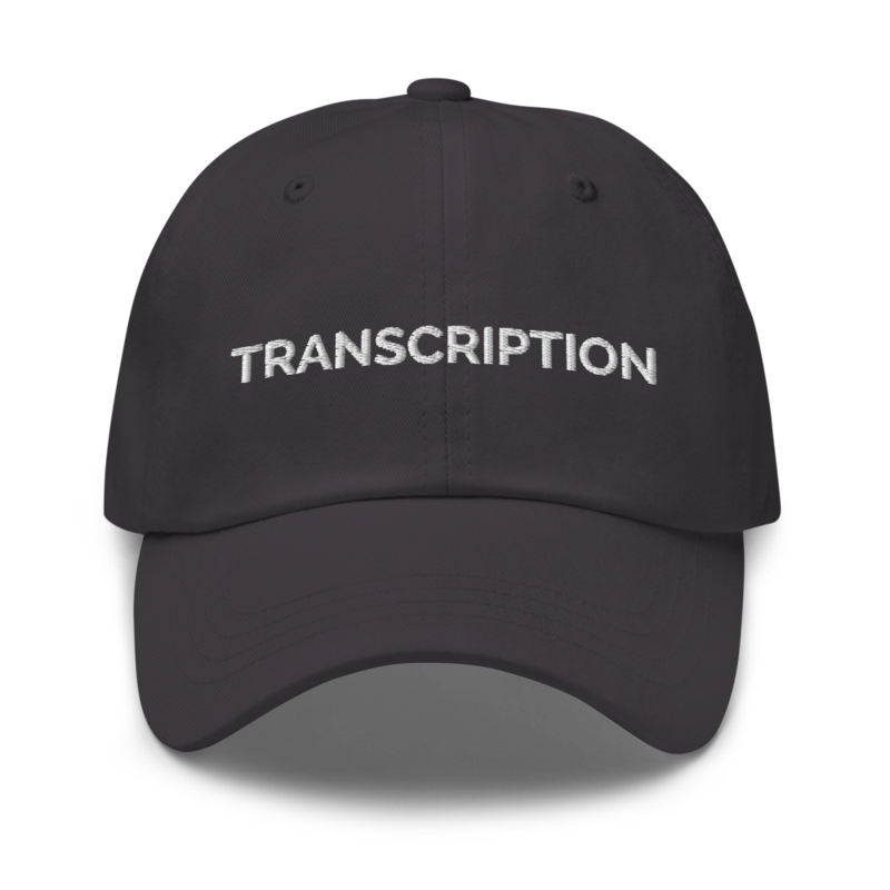 Transcription Hat - Dark Grey
