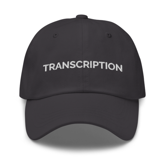 Transcription Hat - Dark Grey
