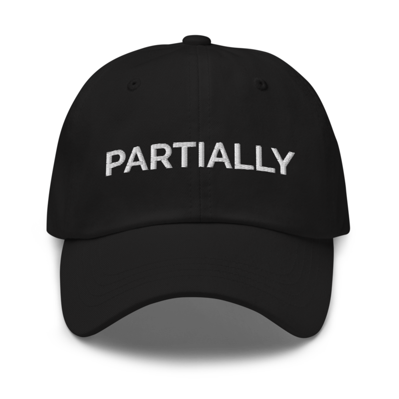 Partially Hat - Black