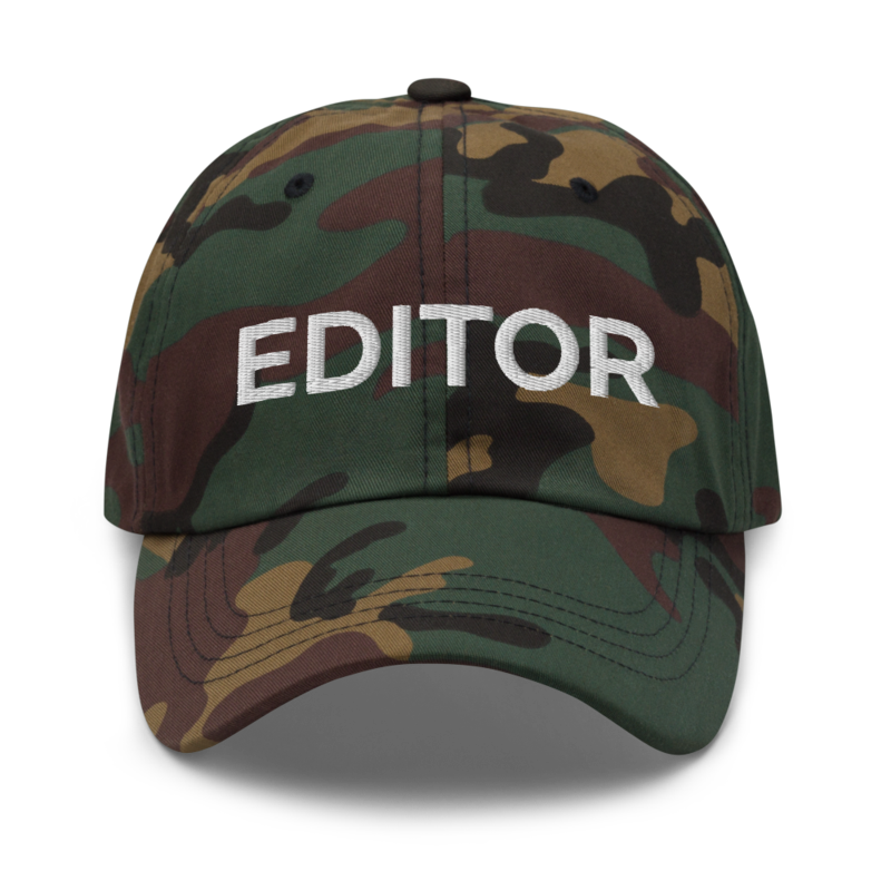 Editor Hat - Green Camo