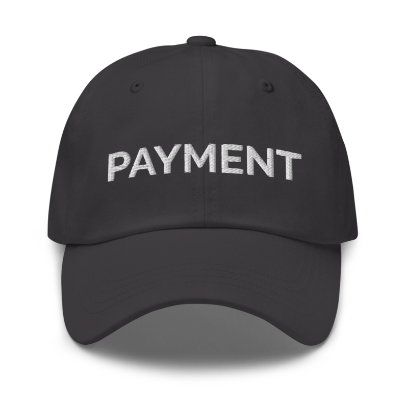 Payment Hat - Dark Grey