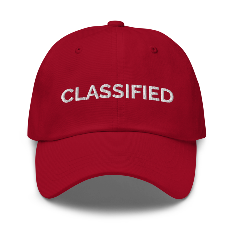 Classified Hat - Cranberry