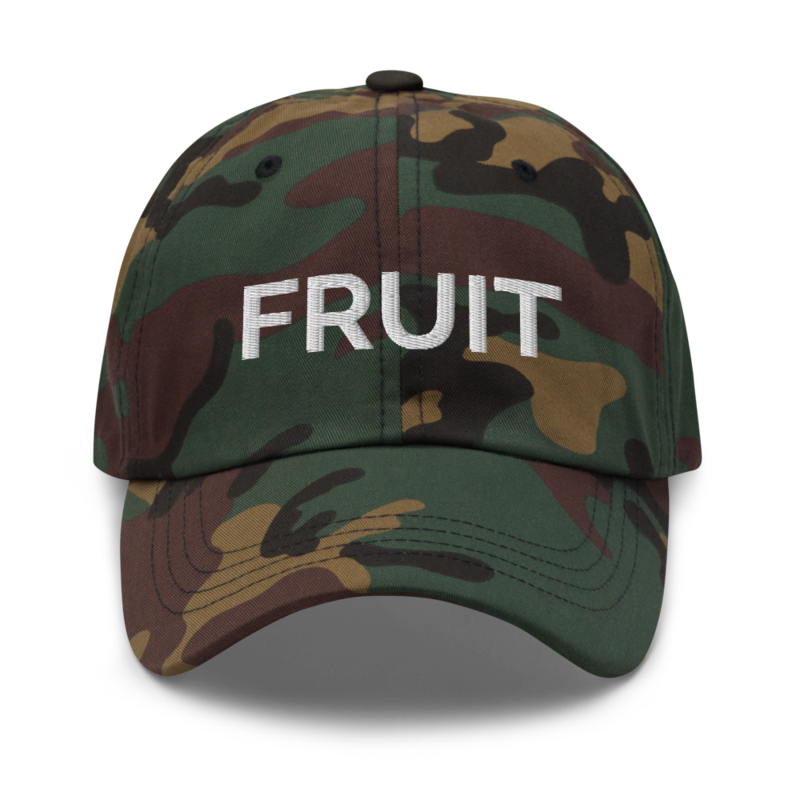 Fruit Hat - Green Camo