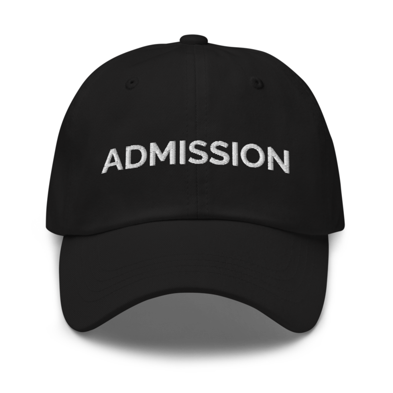Admission Hat - Black