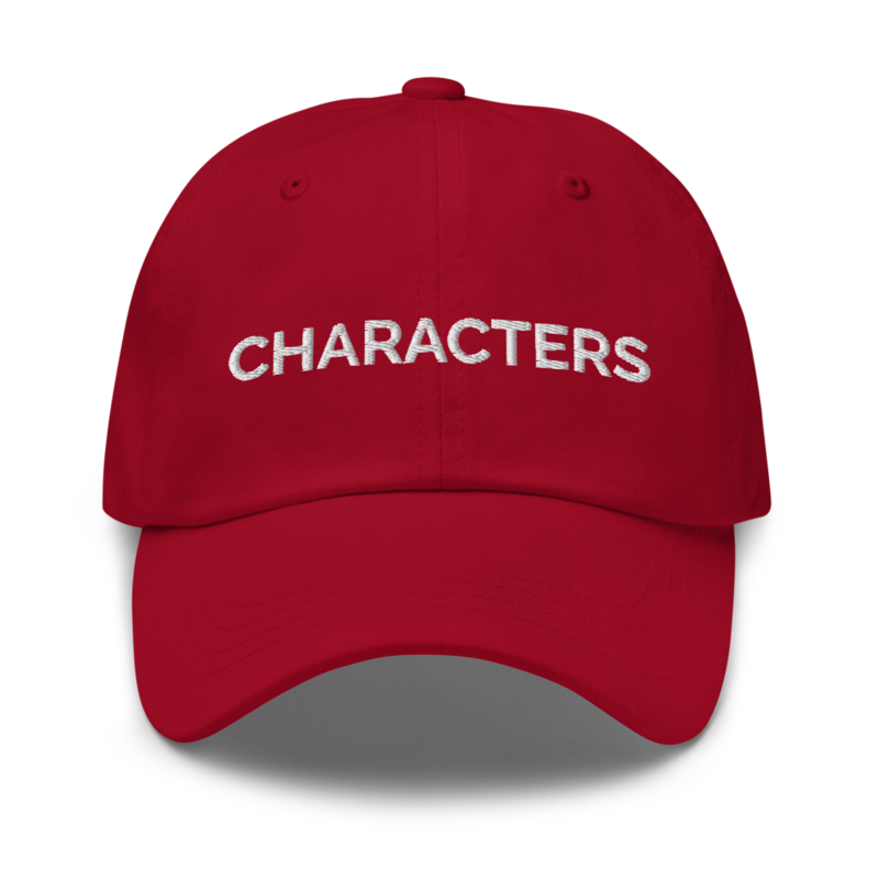 Characters Hat - Cranberry