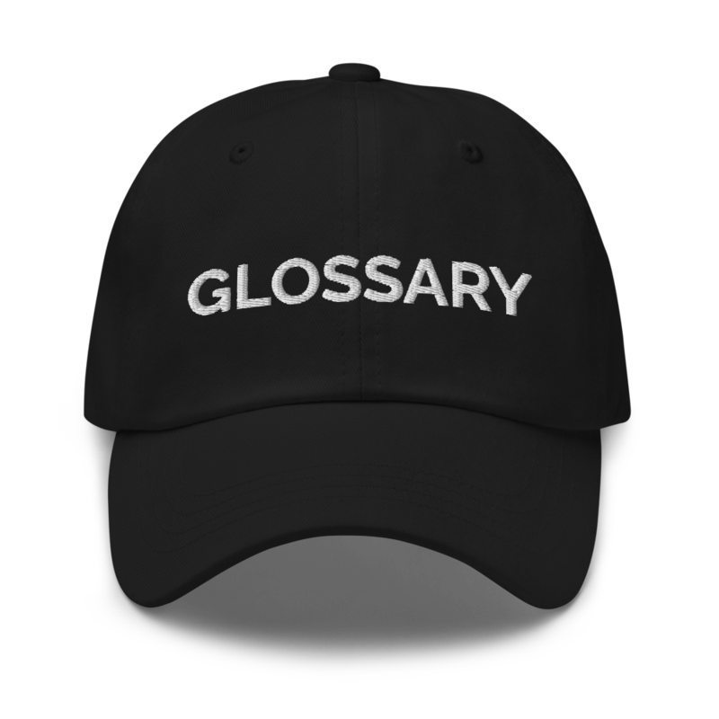 Glossary Hat - Black