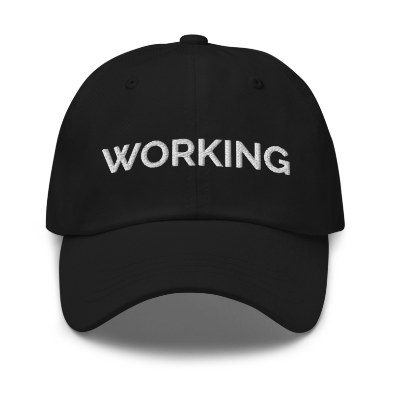 Working Hat - Black