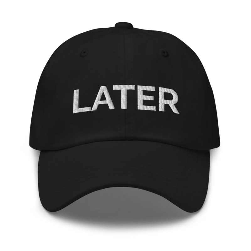 Later Hat - Black