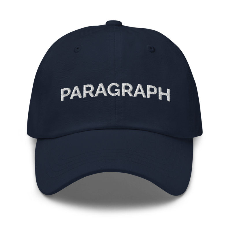 Paragraph Hat - Navy