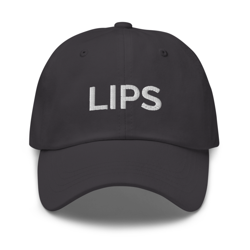 Lips Hat - Dark Grey
