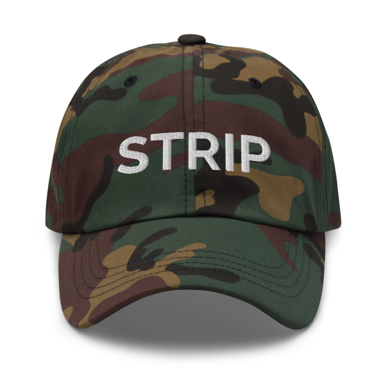 Strip Hat - Green Camo