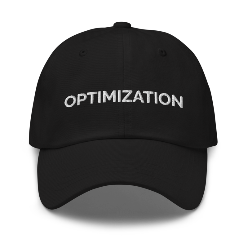 Optimization Hat - Black