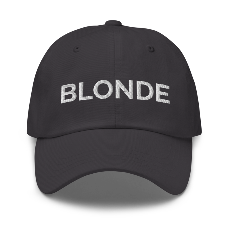 Blonde Hat - Dark Grey