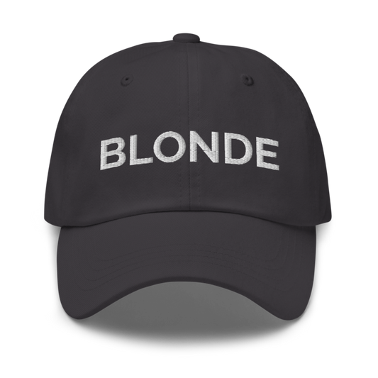 Blonde Hat - Dark Grey