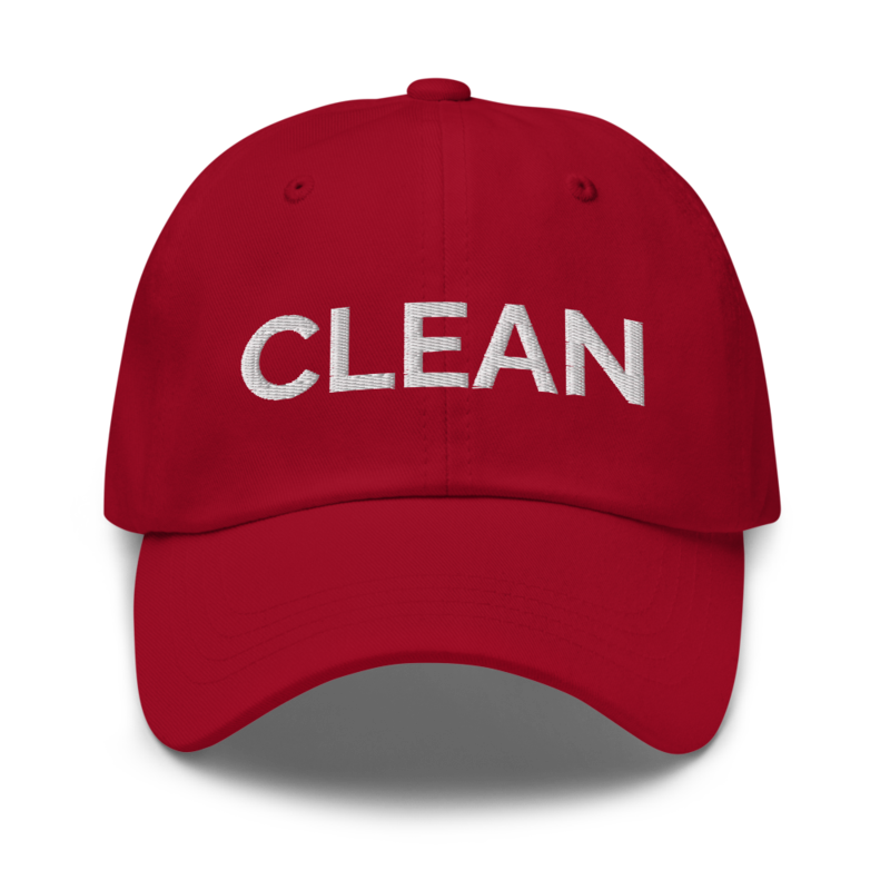 Clean Hat - Cranberry