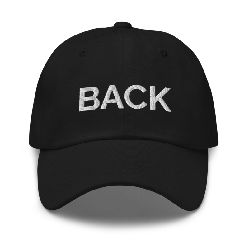 Back Hat - Black