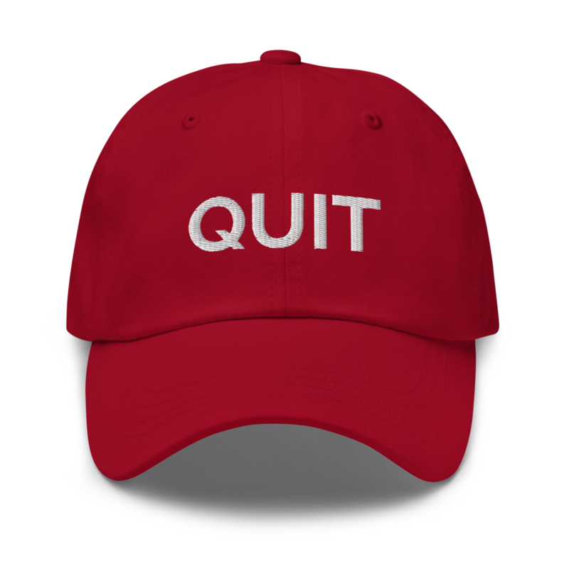 Quit Hat - Cranberry