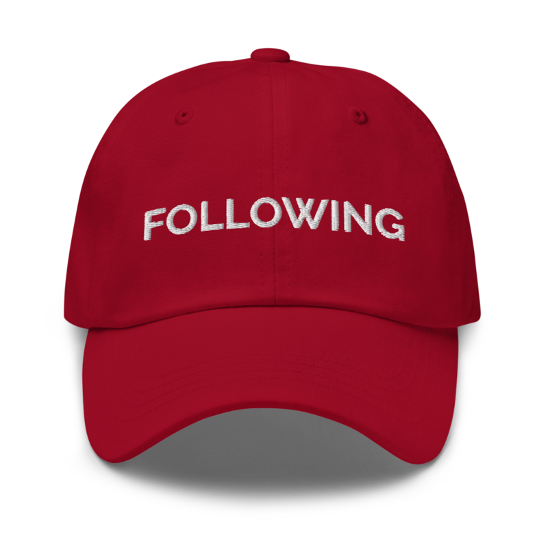 Following Hat - Cranberry