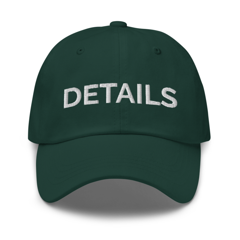 Details Hat - Spruce