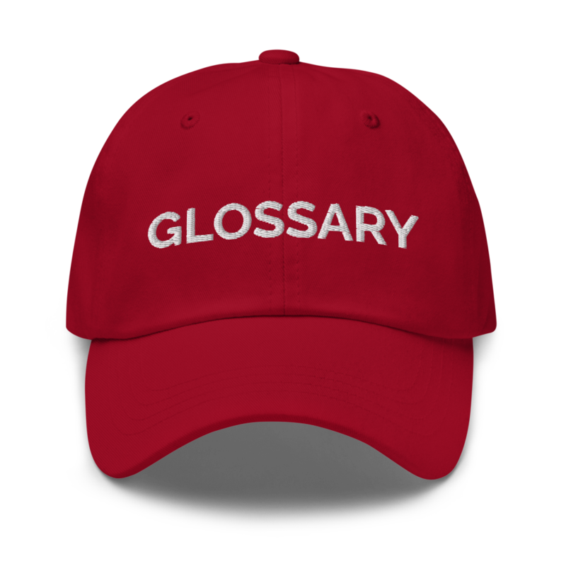 Glossary Hat - Cranberry