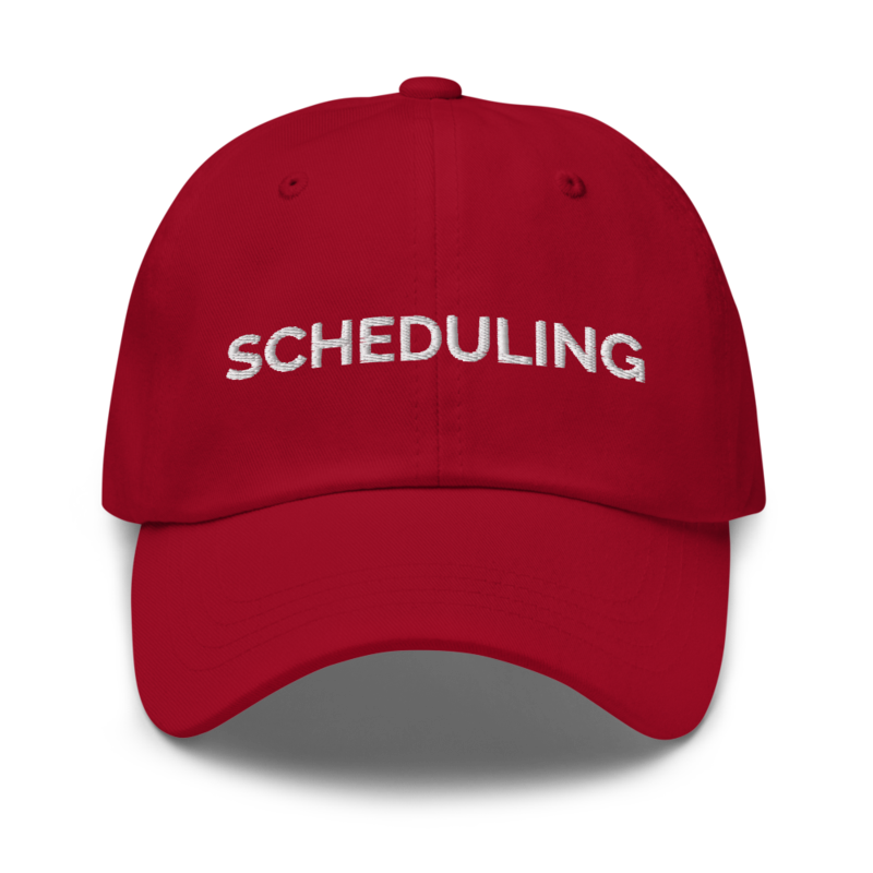 Scheduling Hat - Cranberry