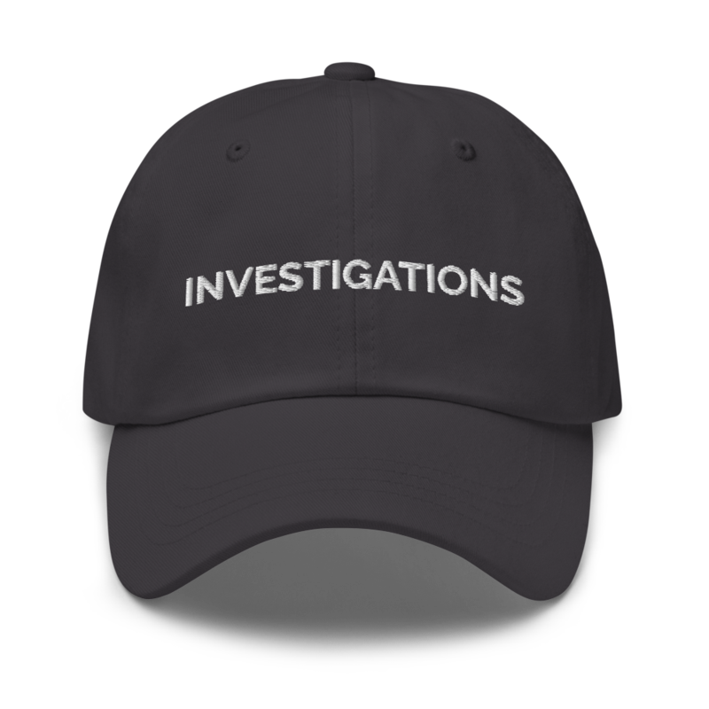 Investigations Hat - Dark Grey