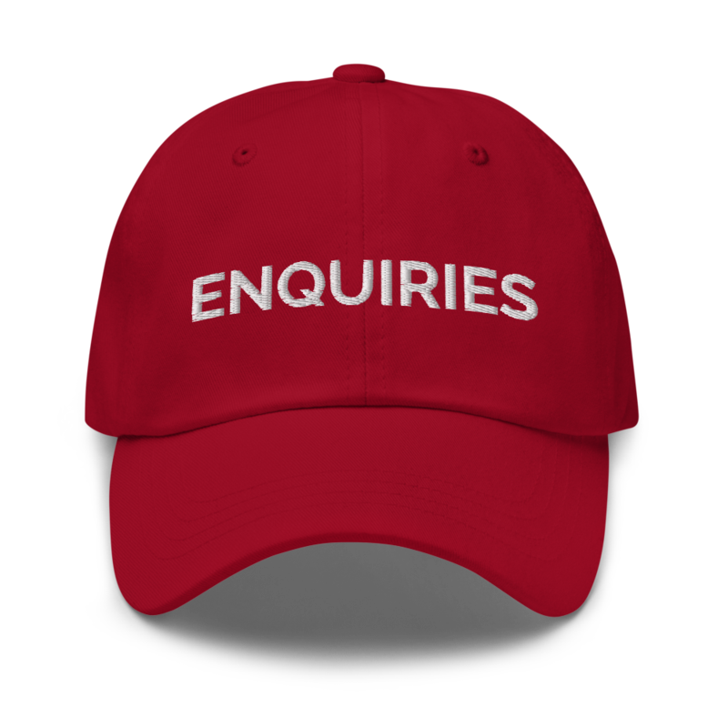 Enquiries Hat - Cranberry