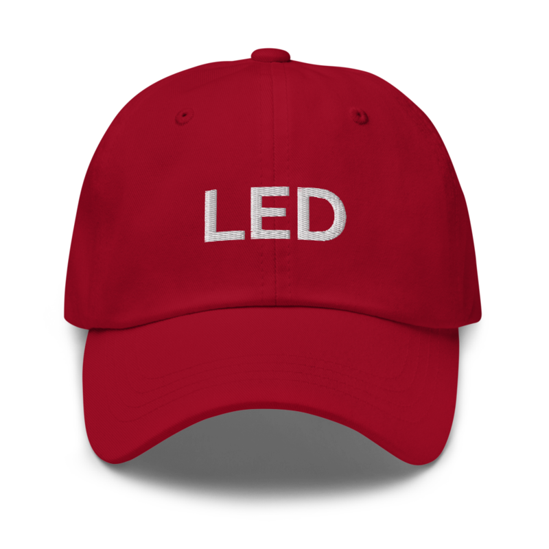 Led Hat - Cranberry