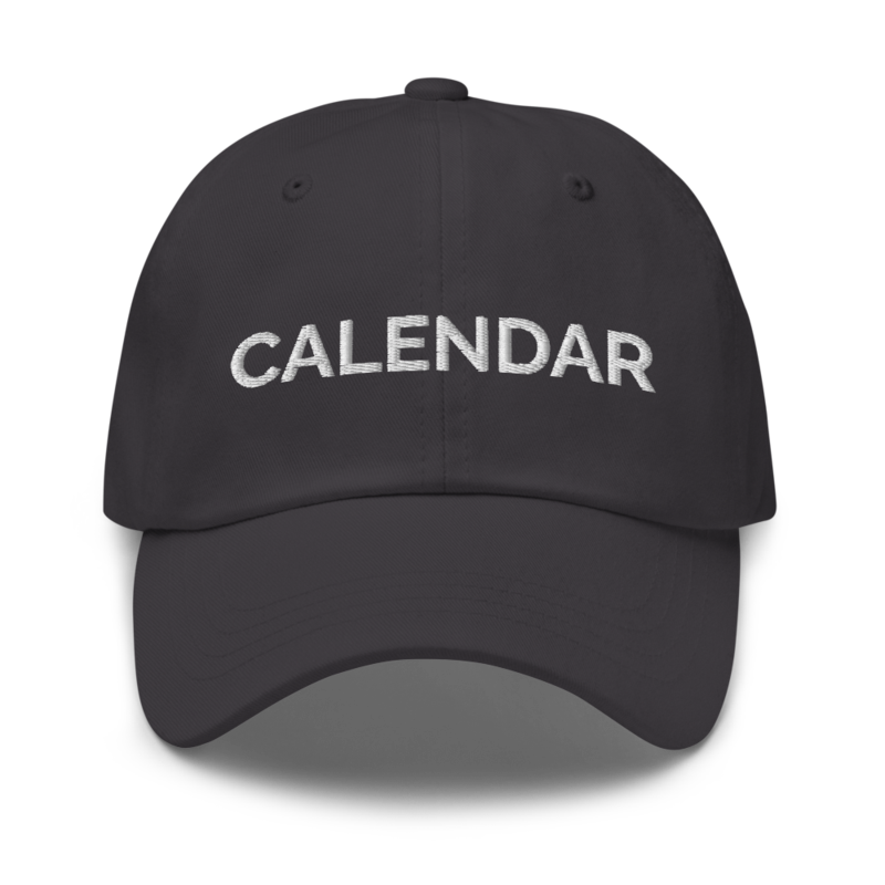 Calendar Hat - Dark Grey