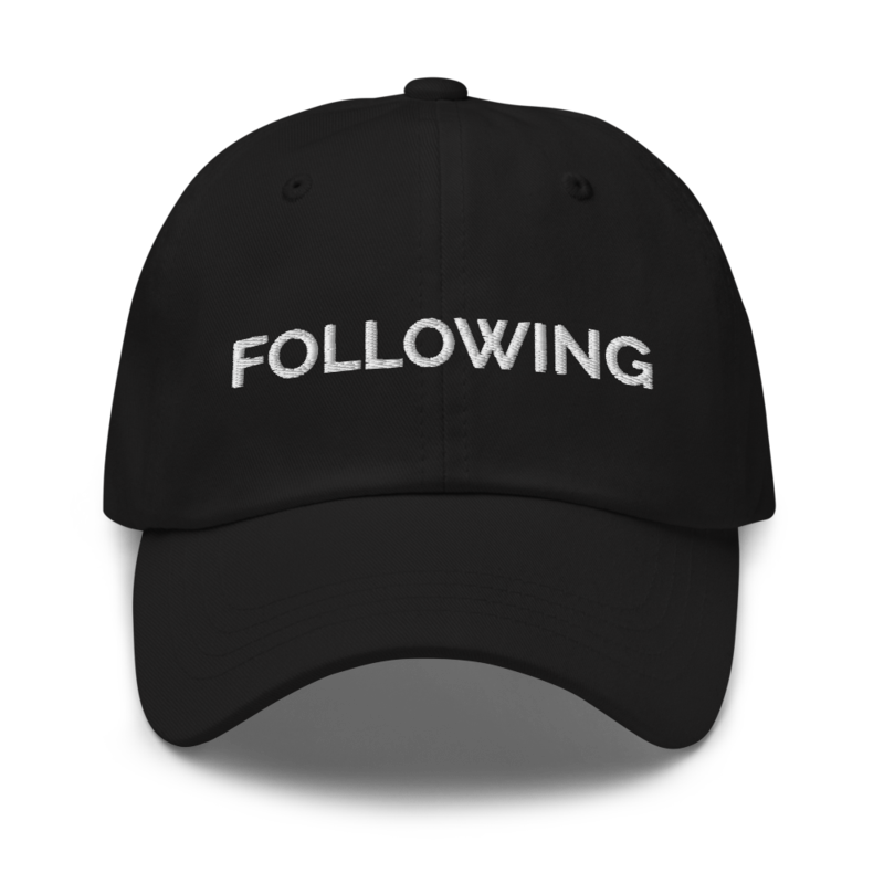 Following Hat - Black