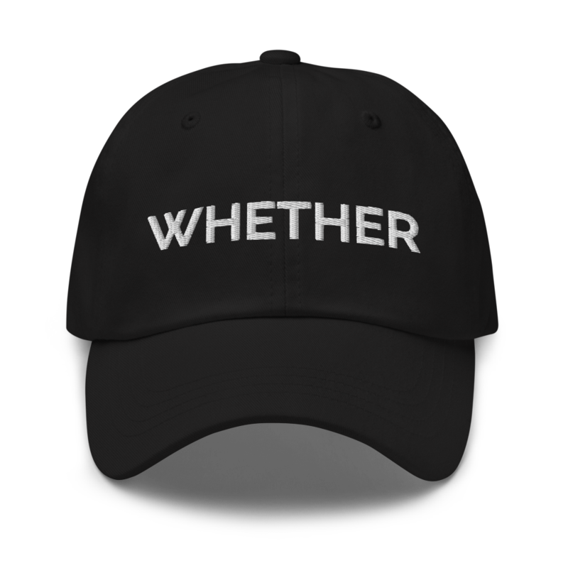 Whether Hat - Black