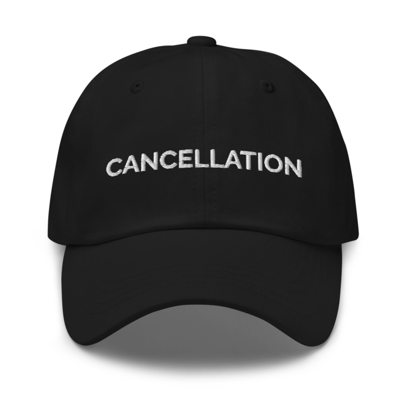Cancellation Hat - Black
