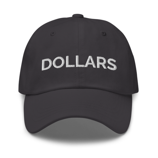 Dollars Hat - Dark Grey