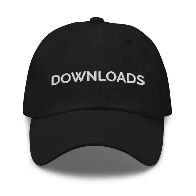 Downloads Hat - Black