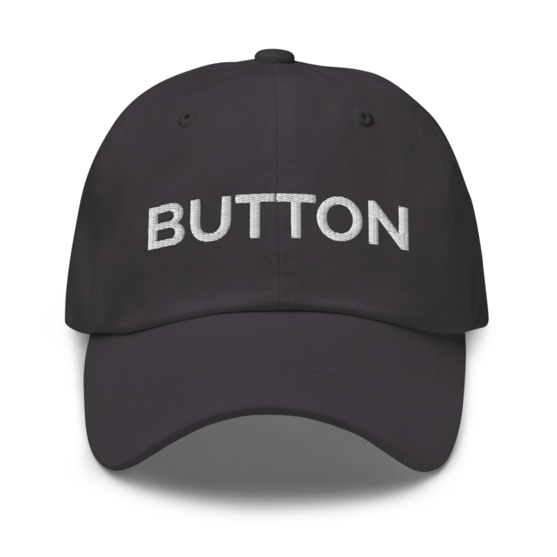 Button Hat - Dark Grey