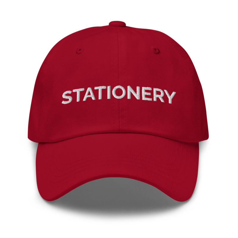 Stationery Hat - Cranberry