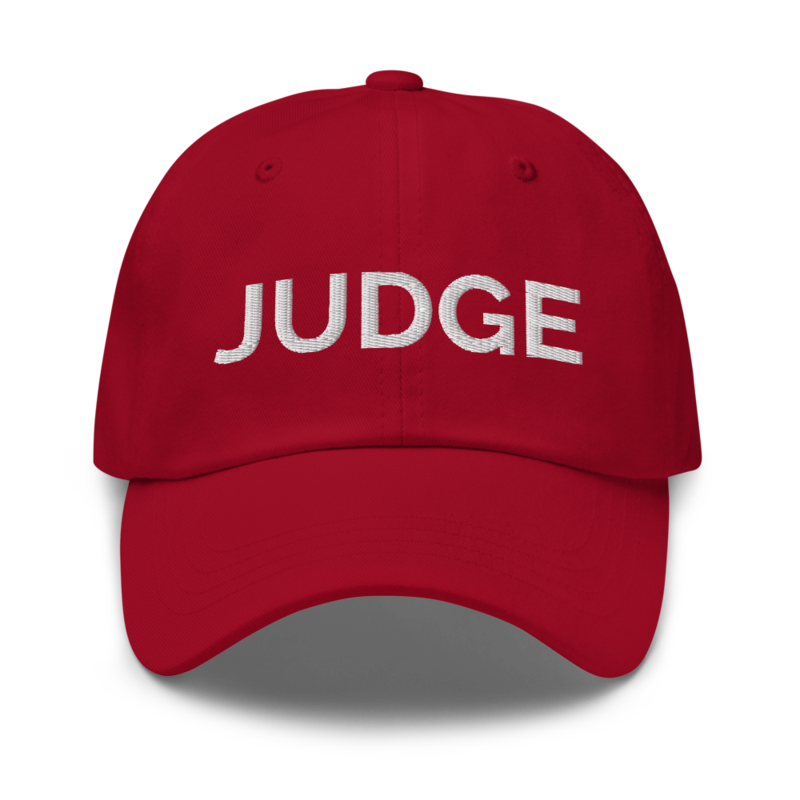 Judge Hat - Cranberry