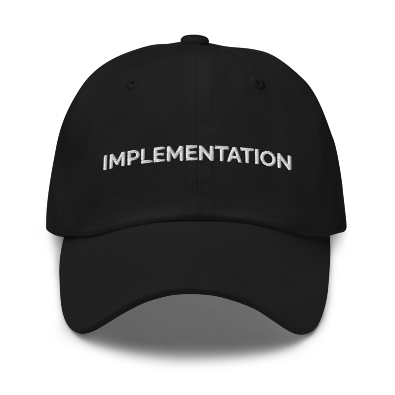 Implementation Hat - Black