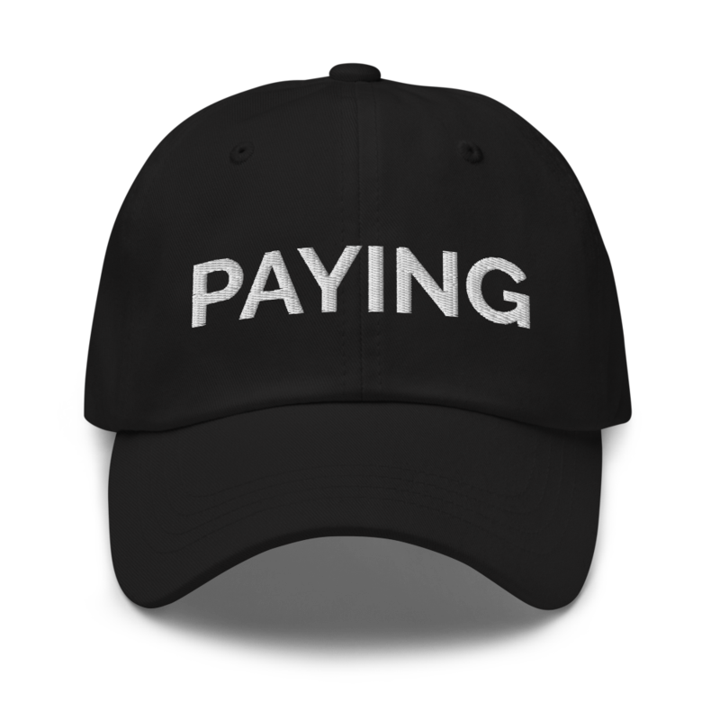 Paying Hat - Black