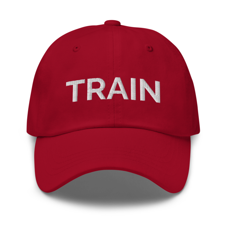 Train Hat - Cranberry