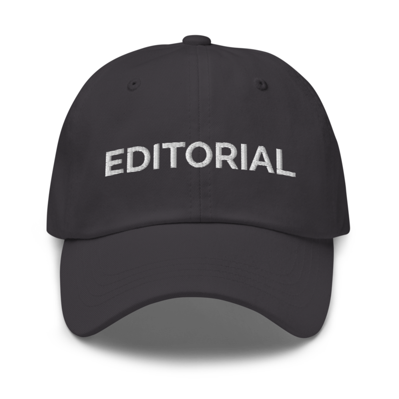 Editorial Hat - Dark Grey